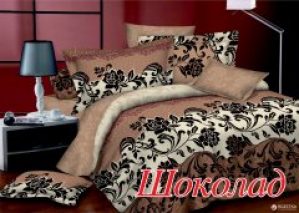 Комплект постельного белья Home Line Сатин Шоколад 143х215 (2600001234428)