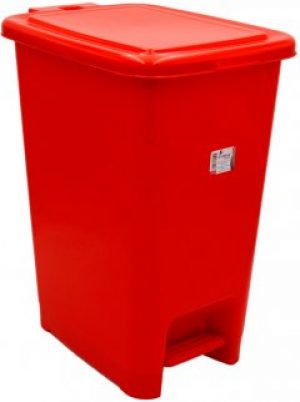 Ведро Zambak с педалью "Европейское" 15 л 37х27х46 см красное (ZP84421/R)