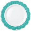 Тарелка обеденная Krauff Lacy круглая 26 см Бирюзовая (21-252-004)