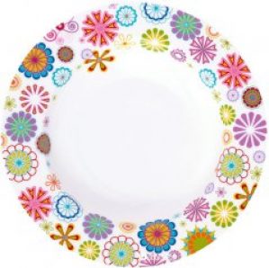 Тарелка суповая Krauff Blumen круглая 21.5 см (21-244-013)