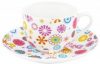 Чашка с блюдцем для кофе Krauff Blumen 100 мл (21-244-015)