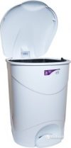 Ведро для мусора Irak Plastik Bella №3 с педалью 30 л Белое (4565kmd)