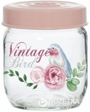 Банка для хранения продуктов Herevin Vintage Birds 425 мл (171341-050)