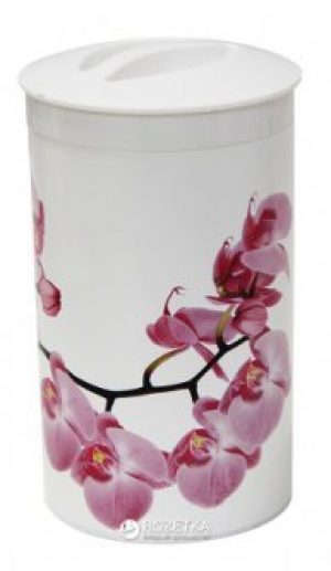 Банка для сыпучих продуктов Idea Деко Орхидея 1.35 л (М 1374_орхид)