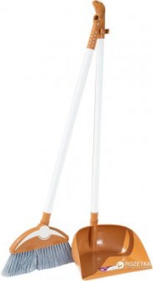 Совок и щетка Irak Plastik Dodo Кремовая (4679kmd)