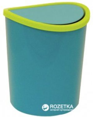 Контейнер для мусора Idea настольный 1.6 л Бирюзовый (М 2490_бирюз.)