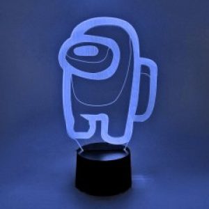 Настольный светильник-ночник Амонг Ас стандатрный - Among Us 16 цветов 3D USB (8223)