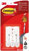 Крючок для столовых приборов 3M Command 0.9 кг 2 крючка 3 полоски Белый (17065)