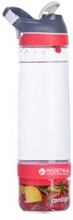 Бутылка для воды и напитков Сontigo Cortland Infuser 770 мл Прозрачная/Красная (2095014)