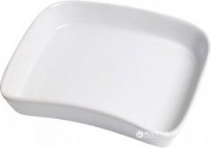 Масленка прямоугольная Thun 16x14 см белая (1002960838W)