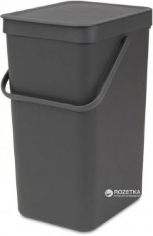 Ведро для мусора Brabantia Sort&Go 16 л Grey (109966)
