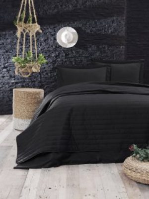 Покрывало EnLora Home Черный (162ELR9496)