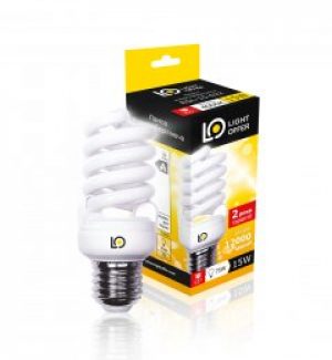 Энергосберегающая лампа Light Offer Т2 Spiral ЕSL 15W E27 4000К 920Lm (ЕSL - 15 - 022)