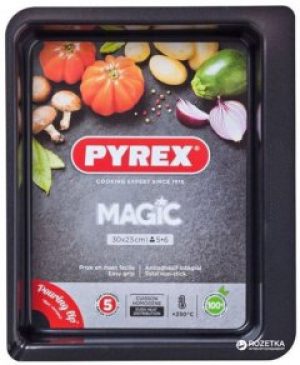 Форма прямоугольная для выпечки Pyrex Magic 30 х 23 см Прямоугольная Черная (MG30RR6)