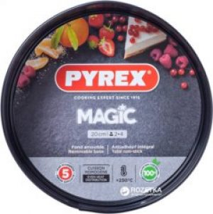 Форма круглая для выпечки с разъёмной чашей Pyrex Magic20 см Круглая Черная (MG20BS6)