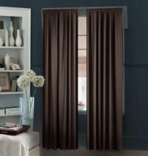 Комплект штор Декор-Ин Гюрем шелк Востока 150х270 2 шт Шоколадно-коричневых (ROZ6400054500)