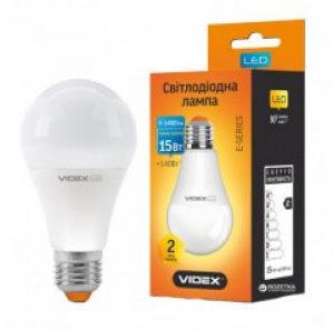 Светодиодная лампа VIDEX E-series A65e 15W E27 3000K 220V (VL-A65e-15273)