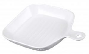 Тарелка Mindo LoveAffair квадратная 22 см Белая (md14033)