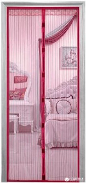 Дверная антимоскитная сетка Magnetic Mesh на магнитах Бордовая (2000000044774)