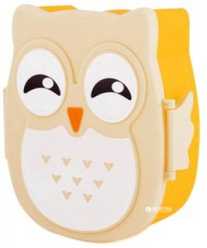 Набор для ланча фигурный Lunch Zen Сова 2 предмета Желтый (2000000032955)