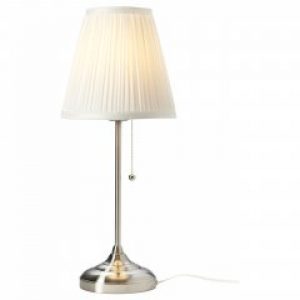 Настольная лампа IKEA ARSTID никелированная белый 702.806.34
