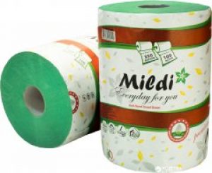 Бумажные полотенца Mildi Premium однослойные 100 м 350 отрывов 2 рулона Зеленые (4820032450514)