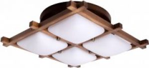 Люстра Altalusse INL-3092C-04 Antique brass Walnut Е27 4x40 Вт