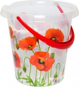 Ведро Irak Plastik 12 л "Маки" (5293kmd)