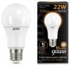 Лампа светодиодная груша LED A70 Gauss 22W E27 1560lm 3000K