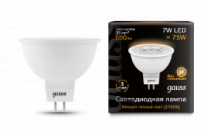 Лампа светодиодная Gauss LED MR16 GU5.3 7W 600lm 2700K