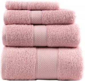 Махровое полотенце Arya Miranda Soft 50х90 см Пудра (8680943039361)