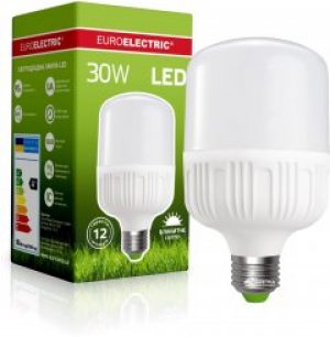 Светодиодная лампа Euroelectric LED Plastic 30W E27 6500K (LED-HP-30276(P))