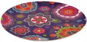 Тарелка плоская Fissman Purpur 25 см Разноцветная (TW-8958.25)