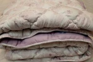 Полуторное одеяло зимнее ОДА холлофайбер микрофибра сирень