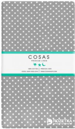 Простынь Cosas Ранфорс Drop Grey 220х240 см (4822052297773)