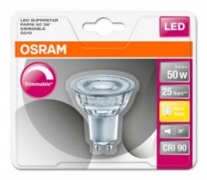 Светодиодная лампа Osram LED Superstar PAR16 DIM 50 5.5W 2700K GU10 (4052899390171)