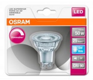Светодиодная лампа Osram LED Superstar PAR16 DIM 50 5.5W 4000K GU10 (4052899390195)