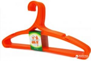 Набор вешалок Прайд Радуга 43 х 21.5 х 1.1 см 5 шт Оранжевый (ВО-1)