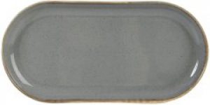 Блюдо овальное Porland Seasons 30 см Темно-серое (04ALM002443)