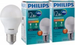 Светодиодная лампа Philips ESS LEDBulb 12W E27 3000K A60 2 шт (929001379687S)