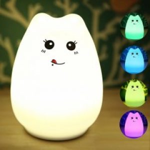 Детский ночник 3DTOYSLAMP Веселый котенок 7 цветов свечения