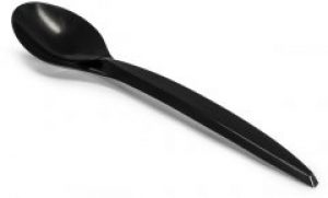 Ложки Андрекс пластиковые 180 мм. Премиум 100 шт Черные (4822808910901)