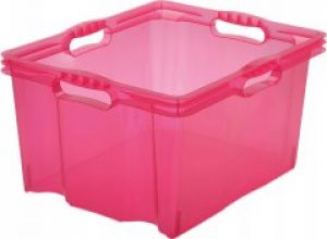 Ящик для хранения Keeeper Multi-box XL прозрачный 36 x 23 x 43 см 24 л Малиновый (274.3 kee-малиновый)