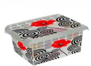Ящик для хранения Keeeper PoppyStile 29 x 14 x 39 см 10 л с крышкой Прозрачный (2719kee)