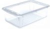 Ящик для хранения Keeeper прямоугольный Clearbox 39 x 18 x 59 см 30 л с крышкой Прозрачный (2237kee)