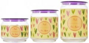 Набор банок Luminarc Plano Colorful Hearts 3 предмета (P9214)
