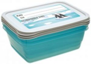 Набор прямоугольных контейнеров для морозильной камеры Keeeper Polar 1.25 л 3 шт (KEE-3015)