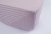 Простынь Lotus Отель - Сатин Страйп 1*1 лиловый Турция 160*200*25 на резинке