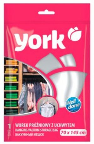 Чехол для одежды с вешалкой YORK вакуумный 70х145 см (9304yr)