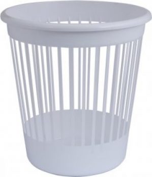 Пластиковая корзина для бумаг Арника 10 л Белая (82062)